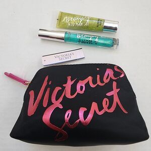 Victoria's secret makeup bag and gloss lot